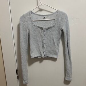 Light Blue Long Sleeve Top